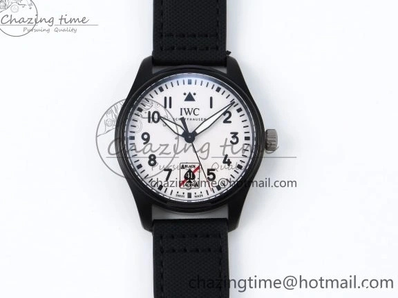 MIROTIME 0521 Pilot Black Ace BLSF 1:1 Best Edition White Lume Dial on Black Nylon Strap MIYOTA OnTrend 7021